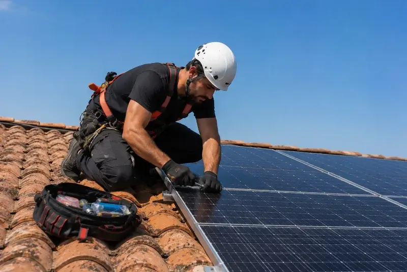 Maintenance et monitoring de panneaux solaires à Radenac
